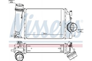 Nissens Ψυγείο Αέρα Υπερπλήρωσης - 961120