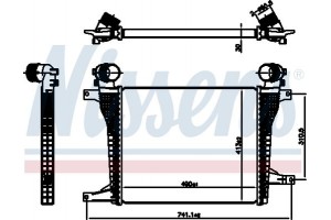 Nissens Ψυγείο Αέρα Υπερπλήρωσης - 961124