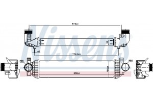 Nissens Ψυγείο Αέρα Υπερπλήρωσης - 961220