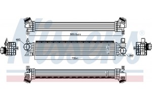 Nissens Ψυγείο Αέρα Υπερπλήρωσης - 961479