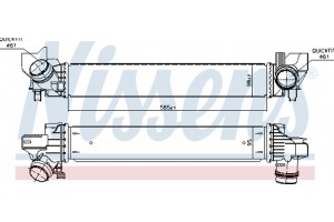 Nissens Ψυγείο Αέρα Υπερπλήρωσης - 96378