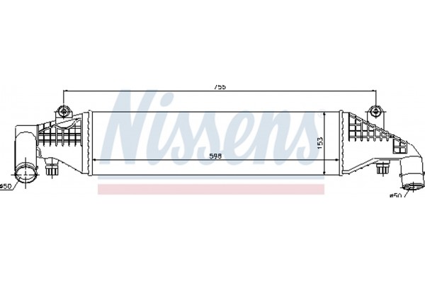 Nissens Ψυγείο Αέρα Υπερπλήρωσης - 96532
