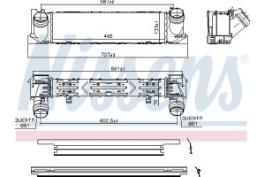 Nissens Ψυγείο Αέρα Υπερπλήρωσης - 96552
