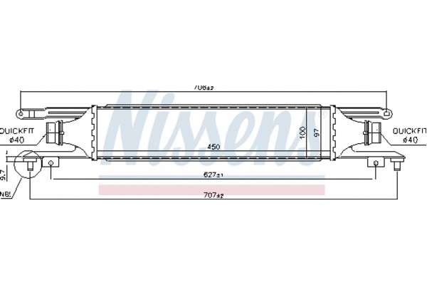 Nissens Ψυγείο Αέρα Υπερπλήρωσης - 96589