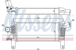 Nissens Ψυγείο Αέρα Υπερπλήρωσης - 96622
