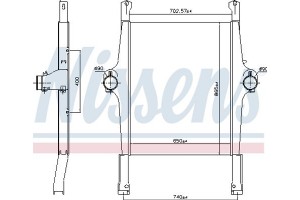Nissens Ψυγείο Αέρα Υπερπλήρωσης - 97022