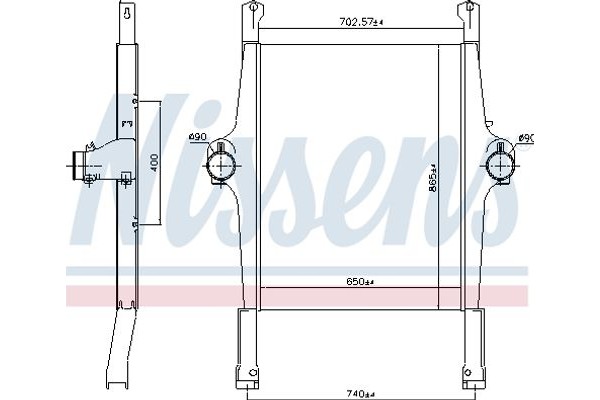 Nissens Ψυγείο Αέρα Υπερπλήρωσης - 97022