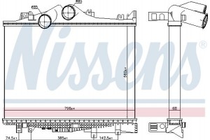 Nissens Ψυγείο Αέρα Υπερπλήρωσης - 97038