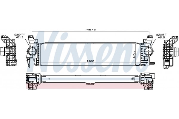 Nissens Ψυγείο Αέρα Υπερπλήρωσης - 96016