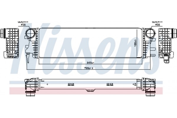 Nissens Ψυγείο Αέρα Υπερπλήρωσης - 96017