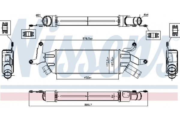 Nissens Ψυγείο Αέρα Υπερπλήρωσης - 96086