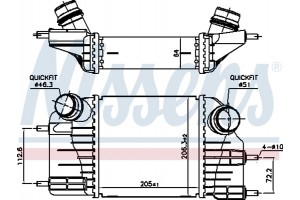 Nissens Ψυγείο Αέρα Υπερπλήρωσης - 961117