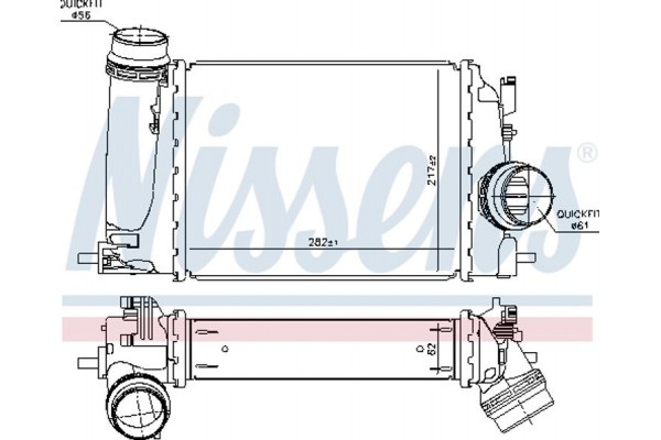 Nissens Ψυγείο Αέρα Υπερπλήρωσης - 961120