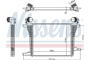 Nissens Ψυγείο Αέρα Υπερπλήρωσης - 961124