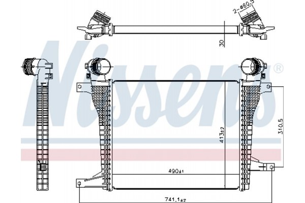 Nissens Ψυγείο Αέρα Υπερπλήρωσης - 961124