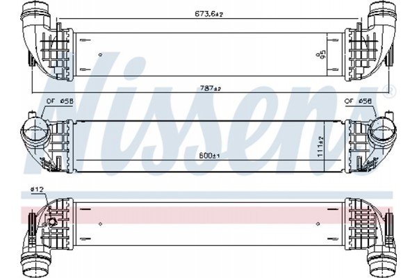 Nissens Ψυγείο Αέρα Υπερπλήρωσης - 96140