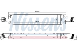 Nissens Ψυγείο Αέρα Υπερπλήρωσης - 961466