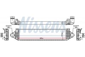Nissens Ψυγείο Αέρα Υπερπλήρωσης - 961476