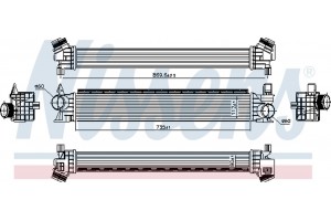 Nissens Ψυγείο Αέρα Υπερπλήρωσης - 961479