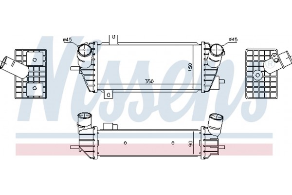 Nissens Ψυγείο Αέρα Υπερπλήρωσης - 961493