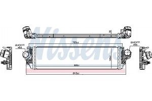 Nissens Ψυγείο Αέρα Υπερπλήρωσης - 961504