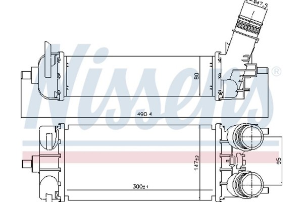 Nissens Ψυγείο Αέρα Υπερπλήρωσης - 961509