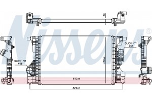 Nissens Ψυγείο Αέρα Υπερπλήρωσης - 961559