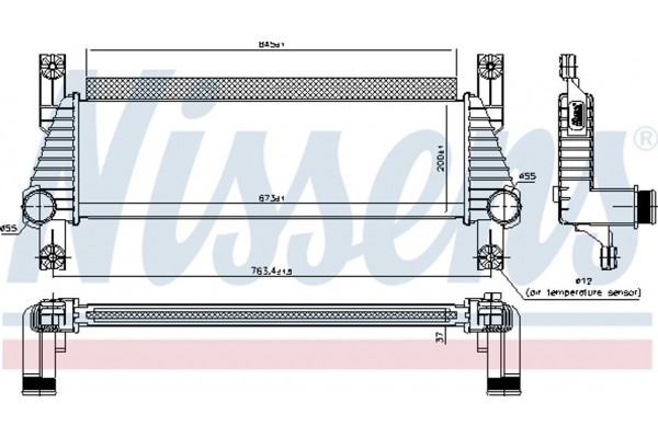 Nissens Ψυγείο Αέρα Υπερπλήρωσης - 96222