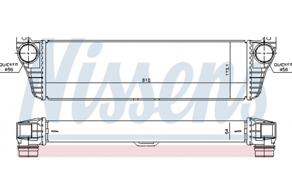 Nissens Ψυγείο Αέρα Υπερπλήρωσης - 96261