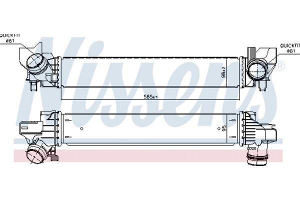 Nissens Ψυγείο Αέρα Υπερπλήρωσης - 96378
