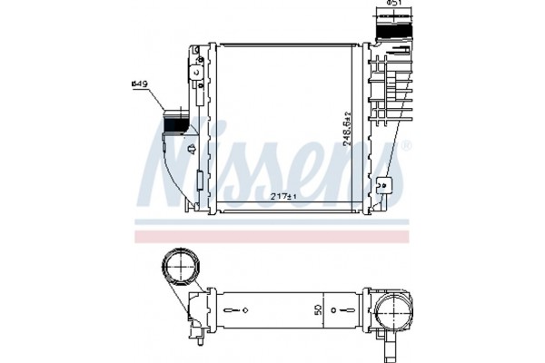 Nissens Ψυγείο Αέρα Υπερπλήρωσης - 96380