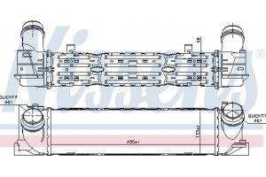 Nissens Ψυγείο Αέρα Υπερπλήρωσης - 96450