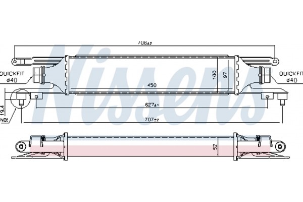 Nissens Ψυγείο Αέρα Υπερπλήρωσης - 96464