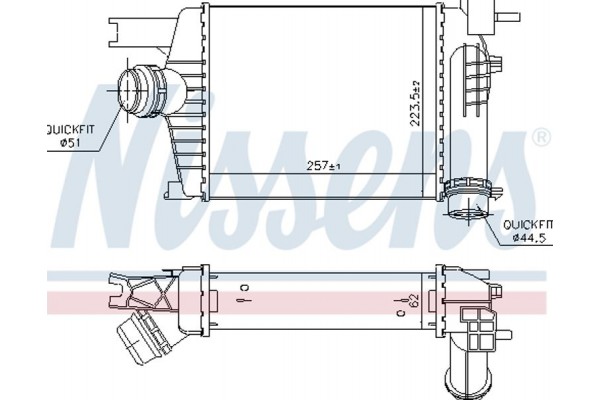 Nissens Ψυγείο Αέρα Υπερπλήρωσης - 96479