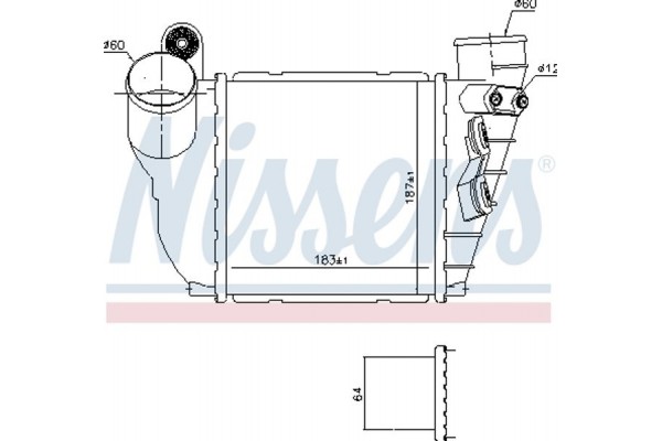 Nissens Ψυγείο Αέρα Υπερπλήρωσης - 96488
