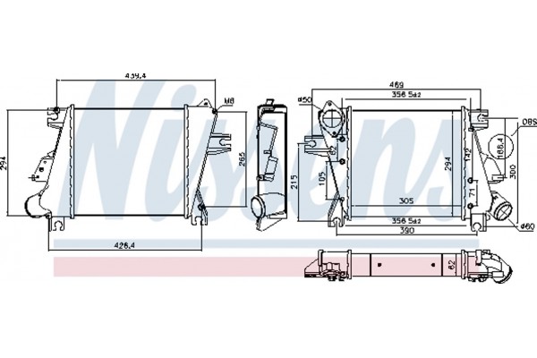 Nissens Ψυγείο Αέρα Υπερπλήρωσης - 96527