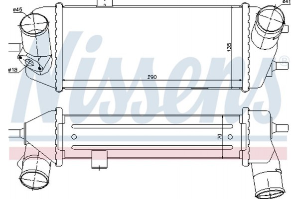 Nissens Ψυγείο Αέρα Υπερπλήρωσης - 96558