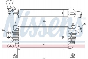 Nissens Ψυγείο Αέρα Υπερπλήρωσης - 96622