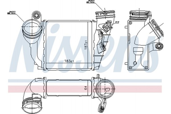 Nissens Ψυγείο Αέρα Υπερπλήρωσης - 96679