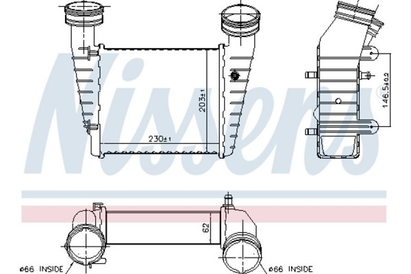 Nissens Ψυγείο Αέρα Υπερπλήρωσης - 96680