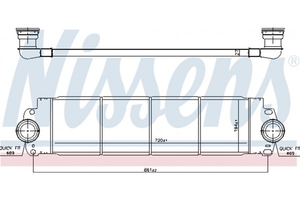 Nissens Ψυγείο Αέρα Υπερπλήρωσης - 96683