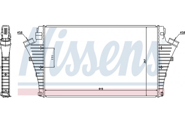 Nissens Ψυγείο Αέρα Υπερπλήρωσης - 96684