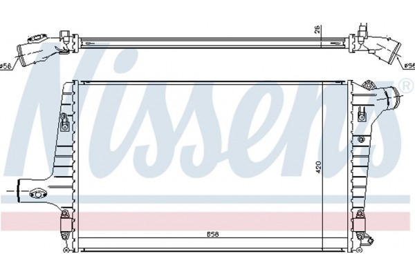 Nissens Ψυγείο Αέρα Υπερπλήρωσης - 96706