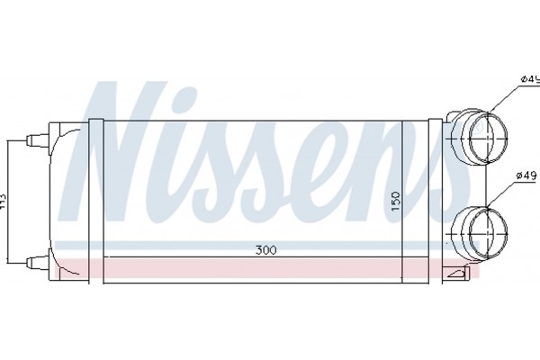 Nissens Ψυγείο Αέρα Υπερπλήρωσης - 96718