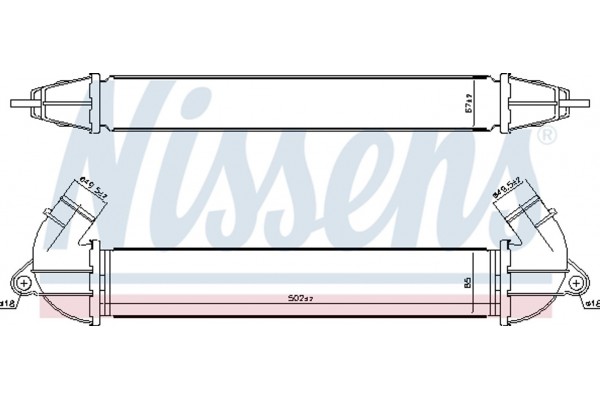 Nissens Ψυγείο Αέρα Υπερπλήρωσης - 96736