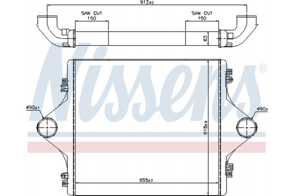 Nissens Ψυγείο Αέρα Υπερπλήρωσης - 96977