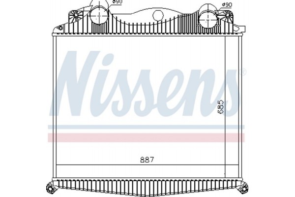 Nissens Ψυγείο Αέρα Υπερπλήρωσης - 97015