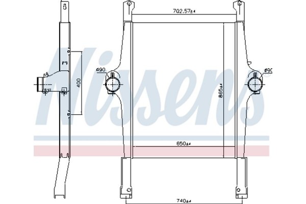 Nissens Ψυγείο Αέρα Υπερπλήρωσης - 97022
