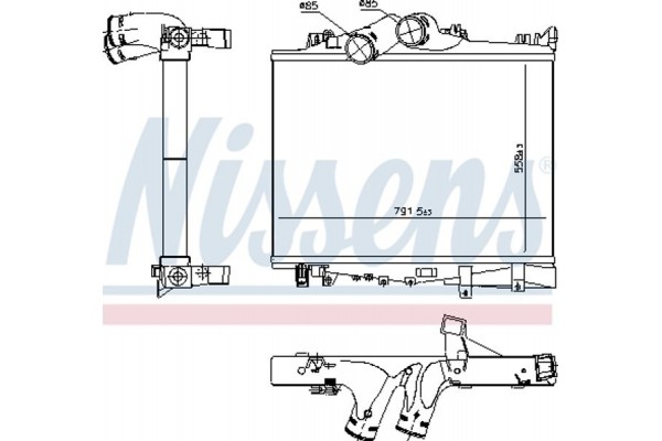 Nissens Ψυγείο Αέρα Υπερπλήρωσης - 97038