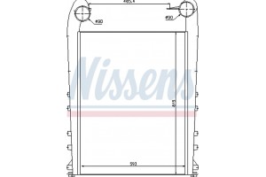 Nissens Ψυγείο Αέρα Υπερπλήρωσης - 97058